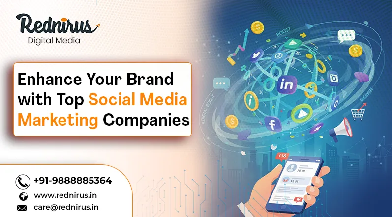 A vibrant social media marketing graphic showcasing various platforms