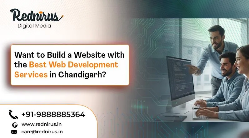 A person working on a laptop illustrating web development services in Chandigarh