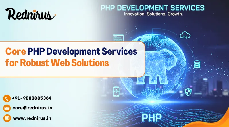 A developer working on Core PHP Development Services