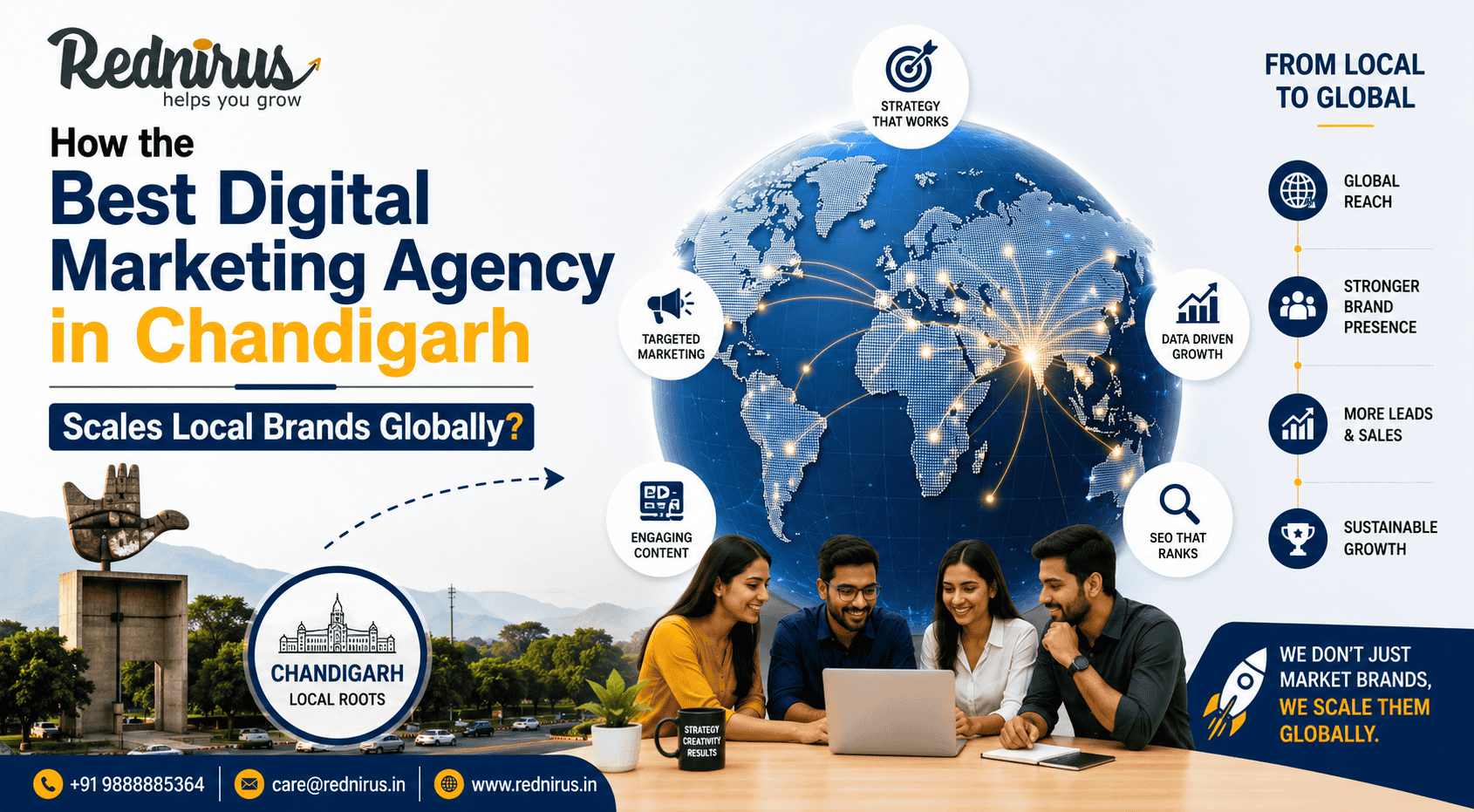 How the Best Digital Marketing Agency in Chandigarh Scales Local Brands Globally?