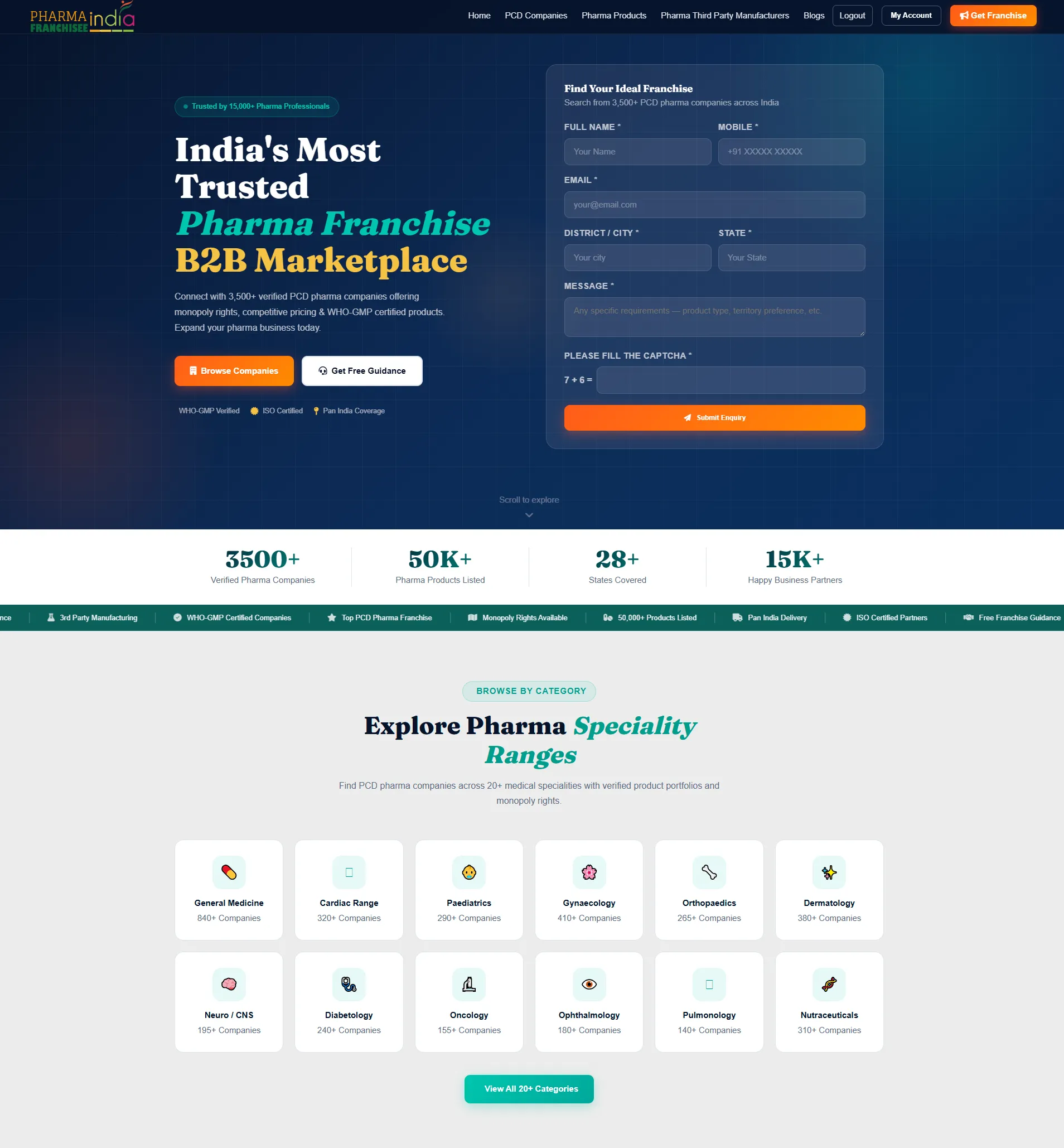 Pharma Franchisee India — pharma B2B portal built and run by Rednirus Digital Media